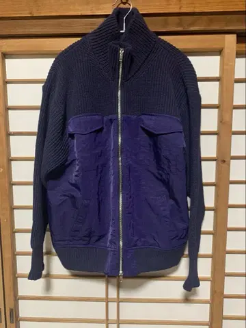 MICALLE MICALLE 이소재 니트 블루종