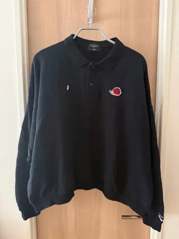 CLUBHAUS electric 폴로 옷깃 긴팔 맨투맨 속기모 XL