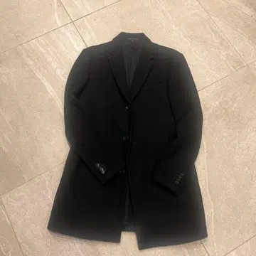 theory 남성용 블랙 체스터 코트 38