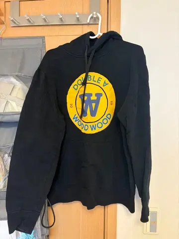 WOOD WOOD 블랙 후디 S