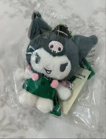 홍콩 한정판 쿠로미 산리오 스타벅스 콜라보 봉제 인형 키링