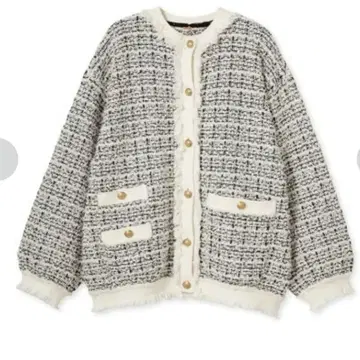 [ 미라 오웬 ] 트위드 니트 자켓