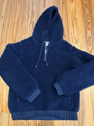 DELUXE 플리스 후드티 M 네이비