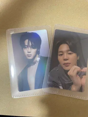 지민 FACE 트레이딩 카드 2장