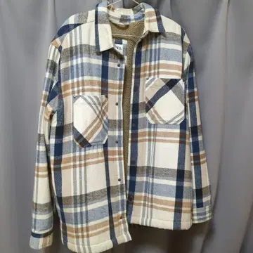 ZARA 플리스 자켓 체크 무늬