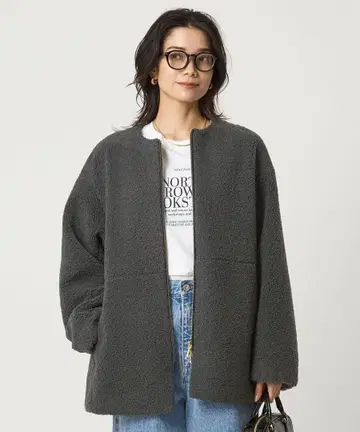 [ 미사용 ] 유나이티드 애로우즈 보아 노카라 블루종 그린라벨