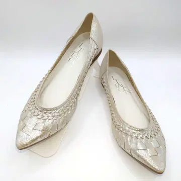 LE TALON 루탈론 포인트 새시 메쉬 플랫슈즈 23.5