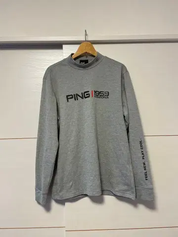 [새상품급] PING 방한 속기모 긴팔 모크넥 LL 그레이