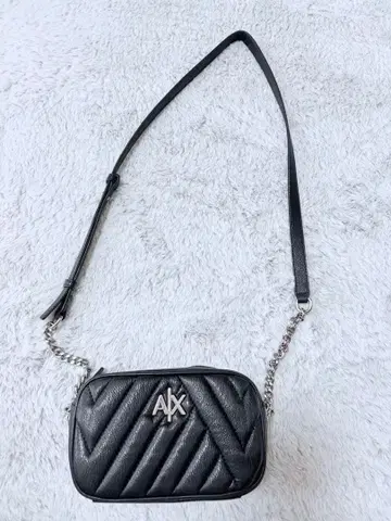 ARMANI EXCHANGE 숄더백 블랙 퀼팅