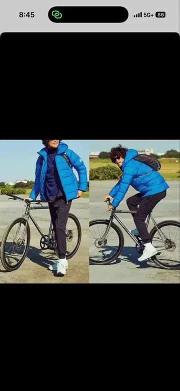 마무트 MAMMUT 파란색 후드 부착 다운 자켓