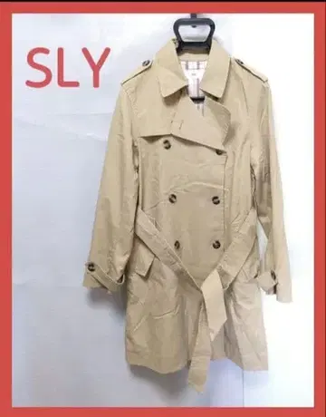 [ 무료배송 ] SLY 트렌치코트 베이지 여성용 숏 아우터