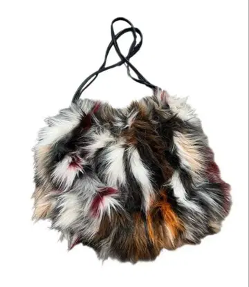 [ 당일 발송 ] 멀티 컬러 인조 모피 숄더백