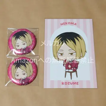 하이큐 AMNIBUS 점프 페스타 캔뱃지 특전 엽서 코즈메