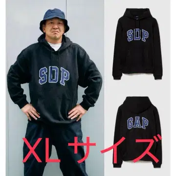 GAP x 스차다라파 아치 로고 후드 부착 후드티 블랙/XL 후디
