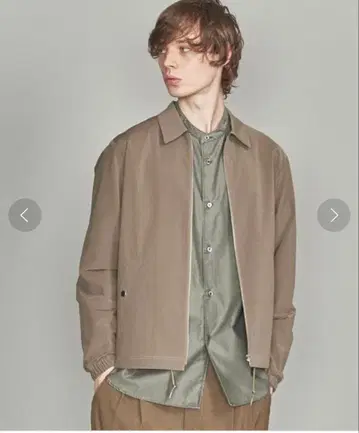 유나이티드 애로우즈 BY 저지 지퍼 블루종