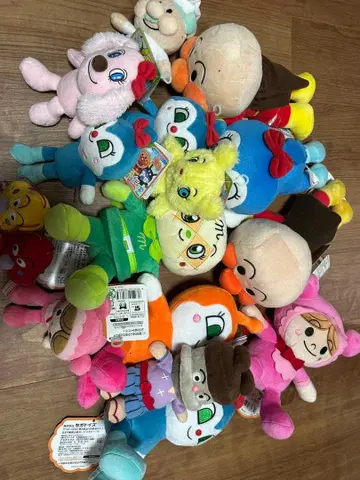 호빵맨 봉제 인형 세트 중형