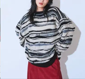 7G 랜덤 보더 풀오버 지나시스 미사용 새상품 이번 시즌 신상