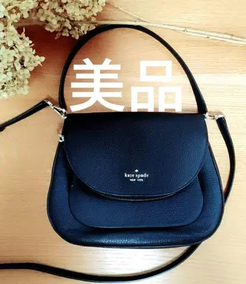 케이트 스페이드 블랙 가죽 숄더백