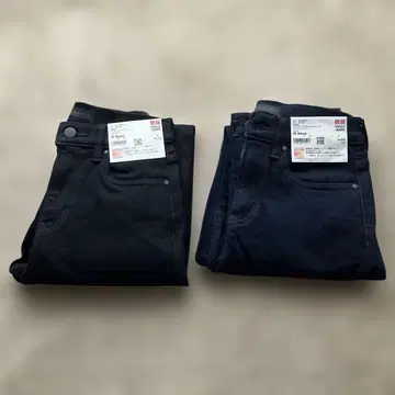 미사용 유니클로 히트텍 울트라 스트레치 슬림 청바지 2장 세트 22