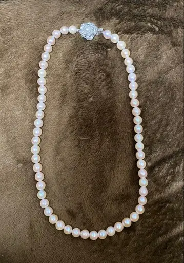 타카시마야 핑크 진주 목걸이