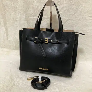 [컨디션 최상] 마이클코어스 2WAY 숄더백 핸드백 가죽 블랙