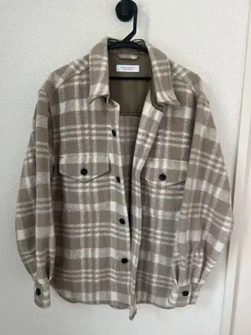 체크 무늬 셔츠 자켓 M 사이즈