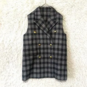 FUKAYA 오리지널 더블 베스트 체크 샘플