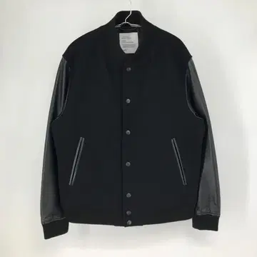 쉽스 바시티 자켓 L 블랙 램 가죽 메리노울 슈퍼160
