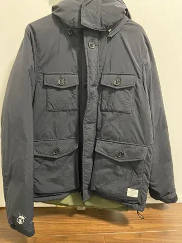 굿이너프 후드 부착 다운 자켓 사이즈 4 블랙 GOODENOUGH