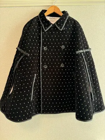 bibiy 도트 자수 판초