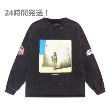 블랙 긴팔 티셔츠 스타 워즈