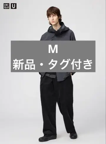 유니클로 u 코듀로이 유틸리티 팬츠 블랙 미사용 새상품