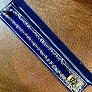 화이트 수정 목걸이 박스 포함