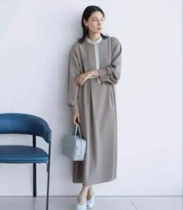 Aga 배색 조젯 원피스 새상품 야마다야 아가