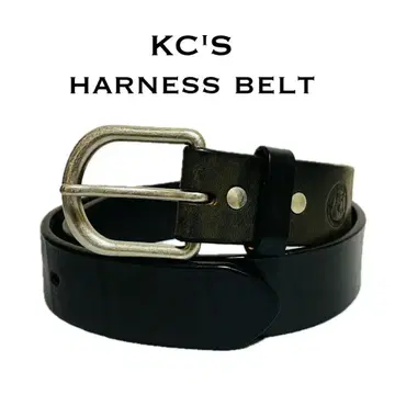 KC.S 케이시즈 가죽 벨트 하네스 벨트 블랙 실버 두꺼운