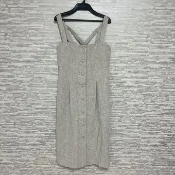 미슈마슈 택 포함 새상품 점프수트 원피스 38 그레이 백리본