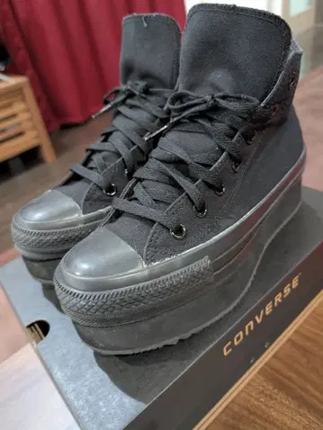 컨버스 올스타 통굽 하이컷 스니커즈 블랙