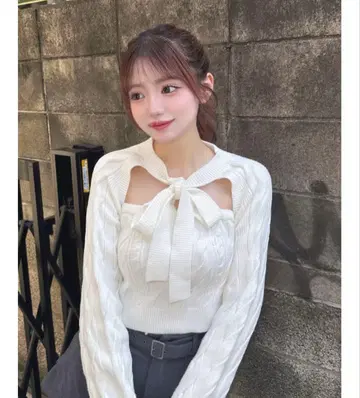 Darich 케이블 앙상블 니트탑