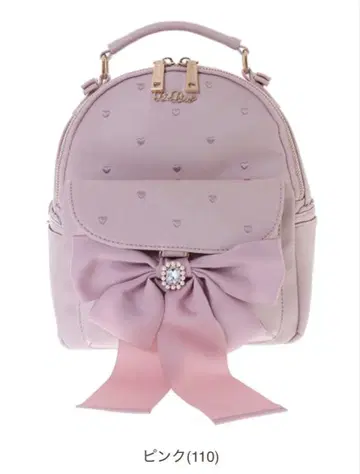 LIZLISA 롱 리본 백팩 핑크