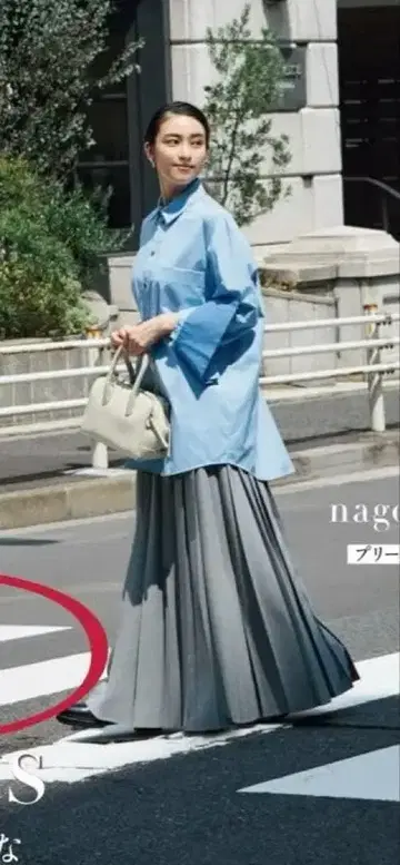 nagonstans 나곤스탠스 플리츠 스커트 그레이