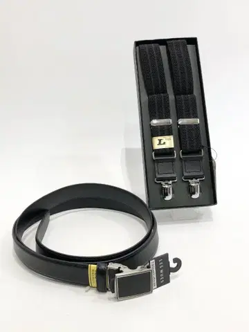 [ 미사용 택 포함 ] 2세트 AOKI LES MUES 벨트 서스펜더