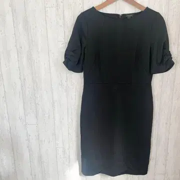 ANN TAYLOR 앤 테일러 팩토리 블랙 반팔 원피스