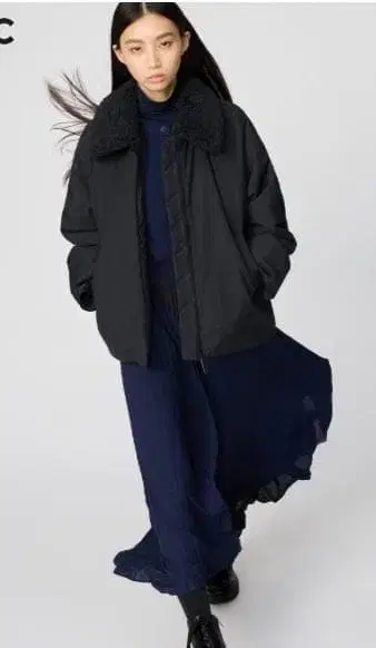 새상품 UNIQLO C / 퍼프테크 자켓 ( BLACK XXL 사이즈 )