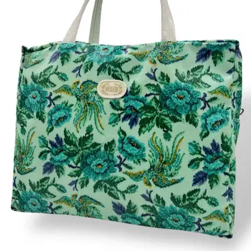 FEILER 페이러 토트백 꽃무늬 비닐 그린 계열