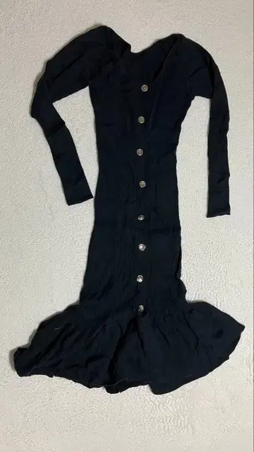 [상세 확인 필수] SNIDEL 스나이델 겨울 상품 원피스 (블랙)