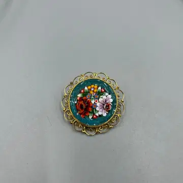 241 빈티지 꽃무늬 브로치
