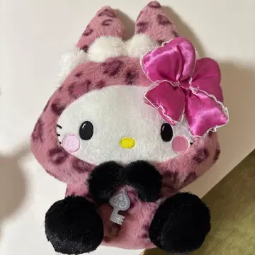 카와이 연구소 헬로키티 레오파드 무늬 봉제 인형
