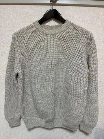 BATONER 시그니처 니트 아이보리 크루넥 사이즈 2