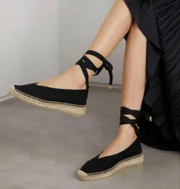 Castaner 블랙 에스파드리유 37