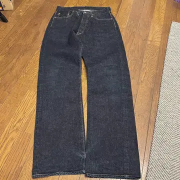 DINIME 데님 팬츠 스트레이트 vintage 다크 네이비